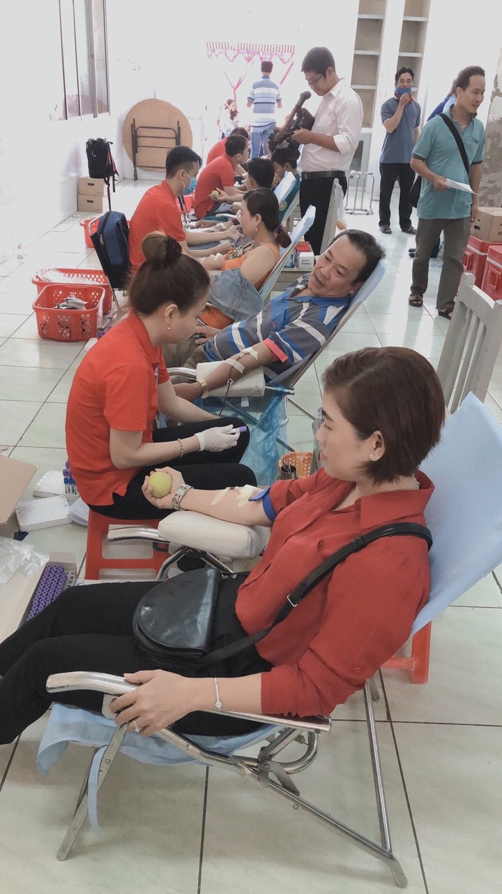Cô Nguyễn Thị Bạch Tuyết đã có trên 8 lần hiến máu tình nguyện